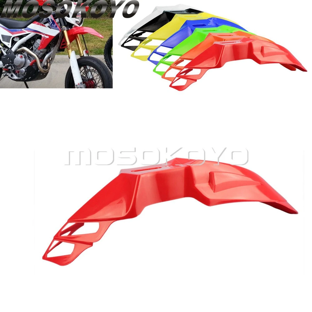 Переднее крыло Supermoto красные прочные защитные крылья Motrad для Honda CRF CR 125 150 450R 450X