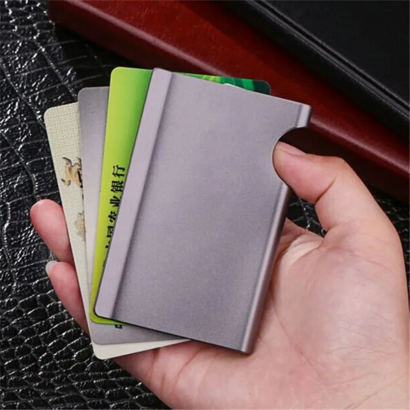 

ZOVYVOL Anti-theft RFID Minimallist Wallet 2021 Metal Smart Wallet Aluminum Alloy Box Clutch Smart Women Wallet
