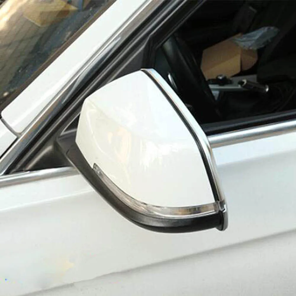 Боковая дверь крыло крышка зеркала заднего вида стикер дождь Хром Стайлинг