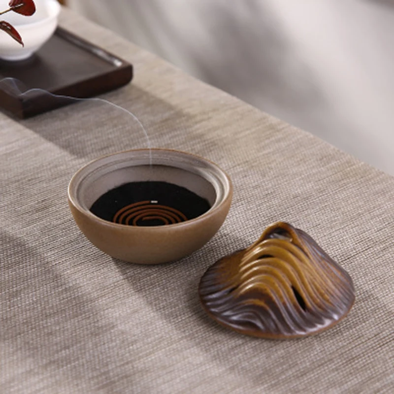 

Hill Ceramic Incense Burners Incense Base Home Decoration Accessories Zen Sandalwood Censer