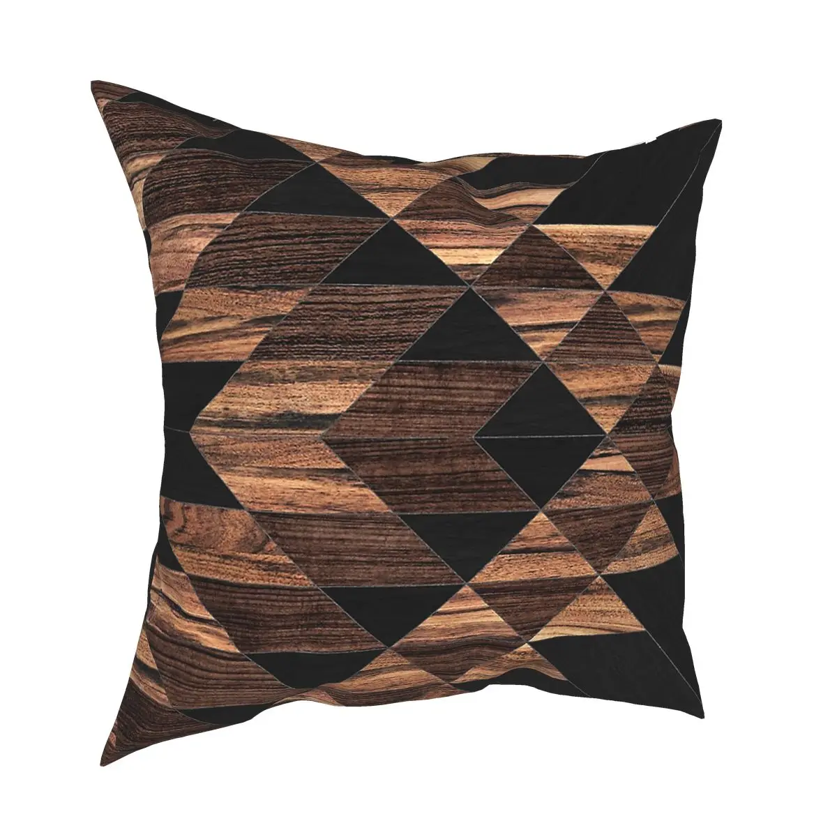 Городской с этническим рисунком древесины Подушка Чехол украшения современный