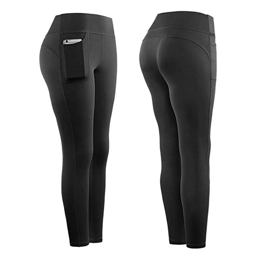 

Super Quality Leggings Sport Women Fitness Stretch Leggings Fitness Running Gym Sports Pockets Active Leggins Pants Mallas