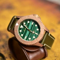 luxury bronze automatic diver watch super luminous mens 200m water proof diving watch mechanical movement customizable logo