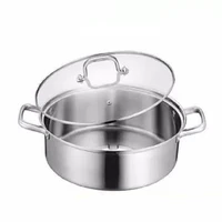 stainless steel shabu shabu household with lid hot pot pot soup pot gas cooker special hot pot pot cookware kitchen pot ollas de