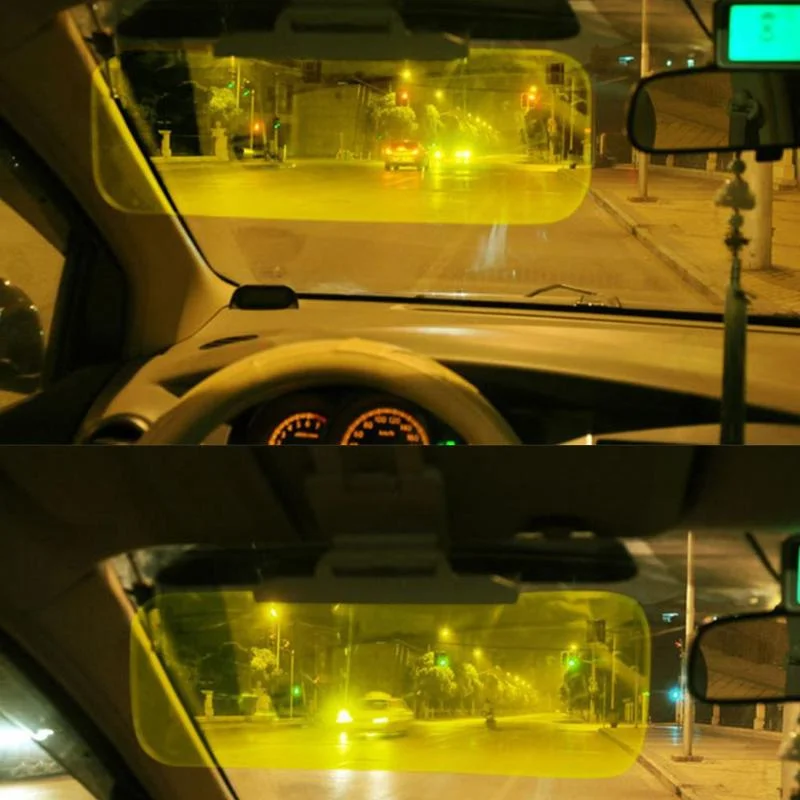 

Car Sun Visor 2 in 1 Sunshade Plate Clear Vision Rotatable Adjustable Anti-Glare Vehicle Sun Visor