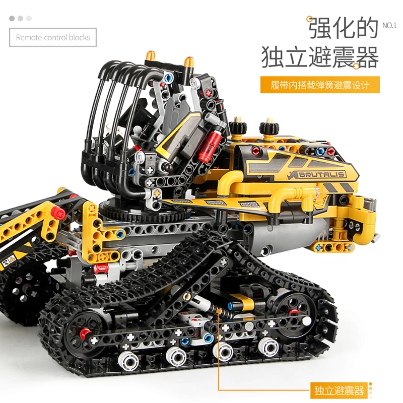 

Compatible Motor Function APP Remote Control Engineer Technic Car Clone 42094 Tracked Loader Set Kids Building Blocks Model Toys