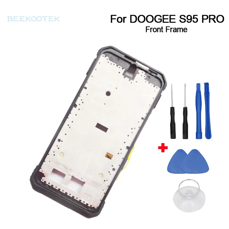 

Новая передняя рамка + Мощность объемный кабель + ресивер для наушников + отпечатков пальцев кабель Замена Аксессуары Для Doogee S95 Pro S95 мобильного телефона
