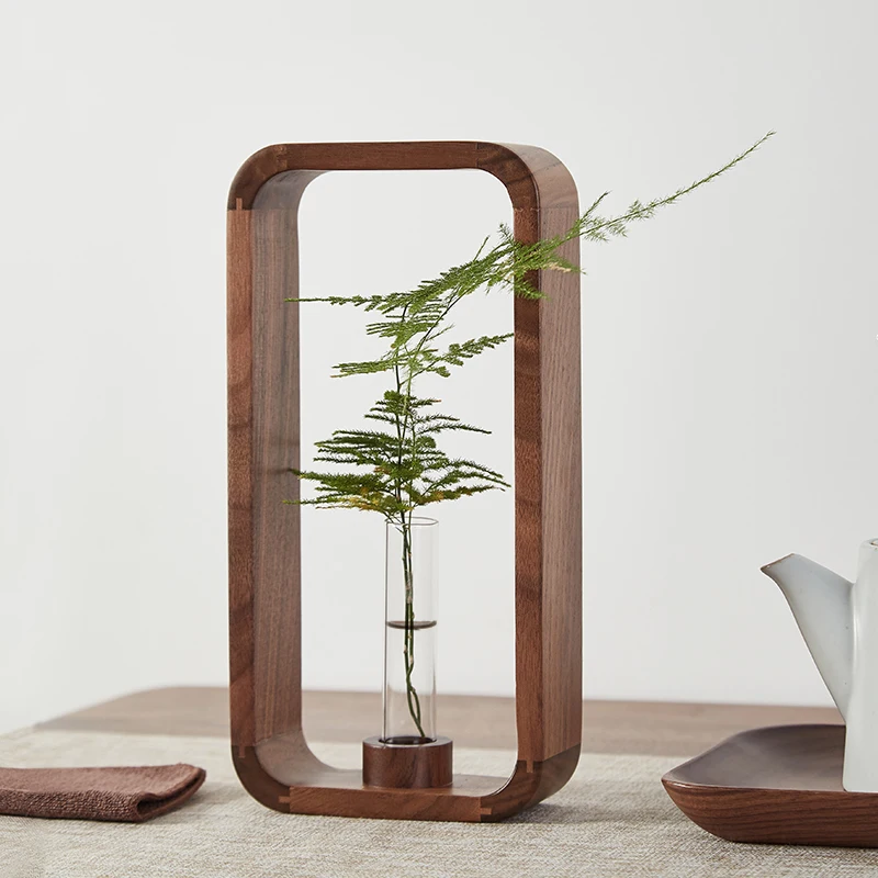 

Minimalist Art Wood Vase Decoration Home Decor Modern Luxury Nordic Vase Living Room Decoration Household Home Accessories Gifts