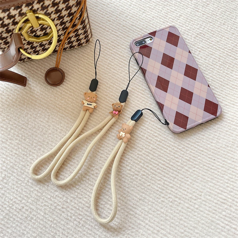 Multi Function Cute Cartoon Hand Strap For Mobile Phone Lanyards iphone 13 Xiaomi Samsung Huawei Keys Short Rope | Мобильные
