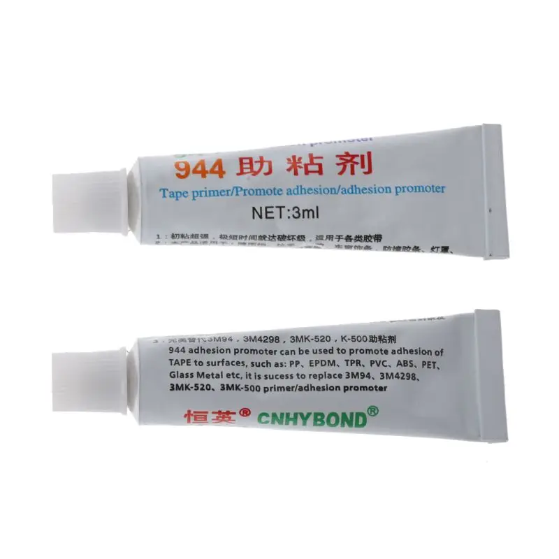 

10Pc 944 Tape Adhesion Promoter Car Mirror Stick Glue Primer Vinyl Wrap Adhesive