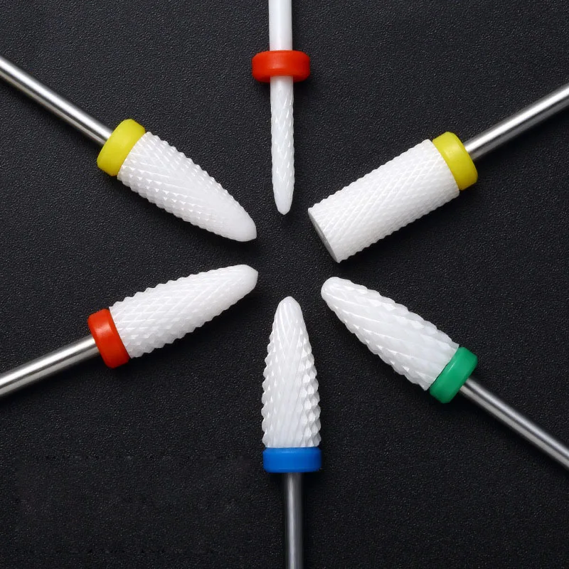 1 шт. керамическая фреза для полировки ногтей электрической машинки маникюра