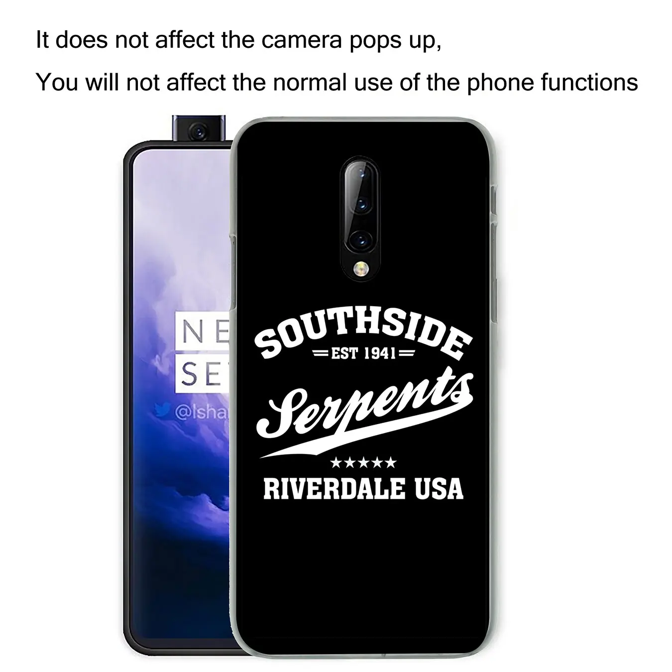 Ханука &quotSouth Side serpents&quot Жесткий Пластик сотовый Чехол для телефона Oneplus 7 7T Pro 6 6T