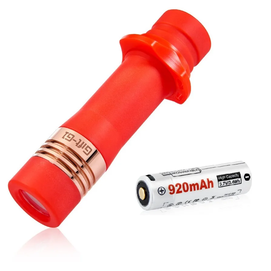 

Люминесцентный Gift-G1 Turbo Светящиеся LED фонарик CREE XP-3 600 LM EDC светодиодный налобный фонарь, 14500 компактный мини-фонарик для самообороны