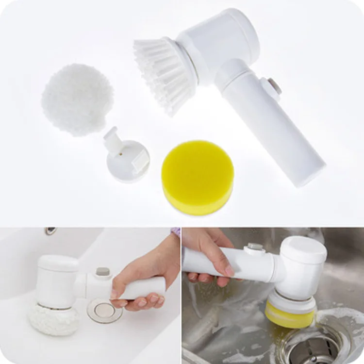 Electric Hand Held Cleaning Brush USB Rechargeable For Household Appliance Tableware Kitchen Floor Wireless Cleaner Portable | Дом и сад