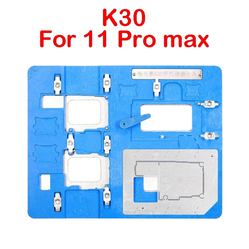 

MIJINGK25 K27 K29 K30 Motherboard Repair Fixture Tin Planting Platform For iPhone X XS MAX 11Pro Max A13 CPU Welding Repair Tool