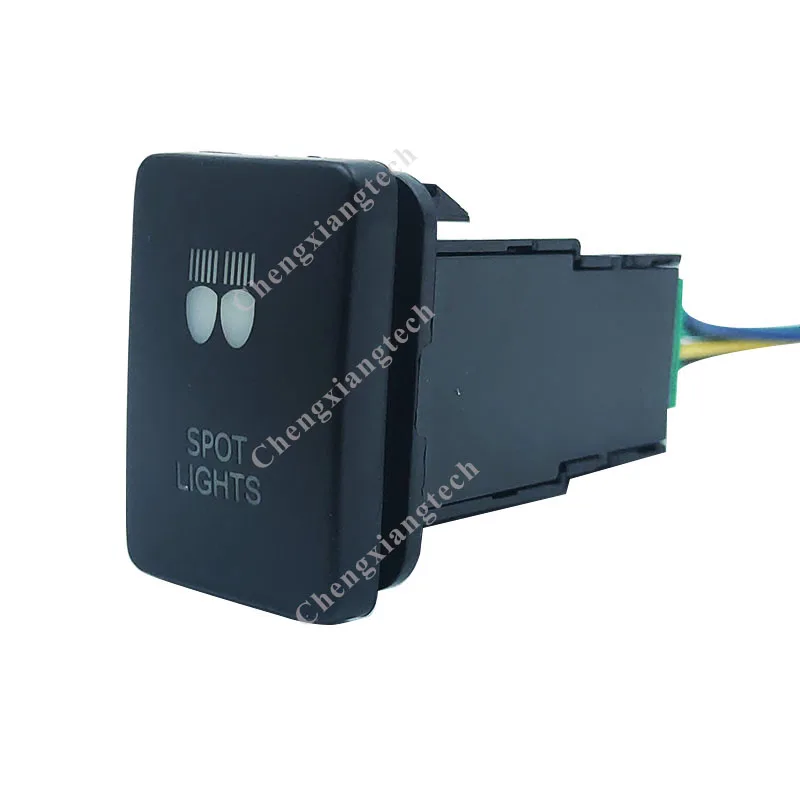 Сделай сам 12V 3Amp синий Светодиодный точечный светильник кнопочный Переключатель