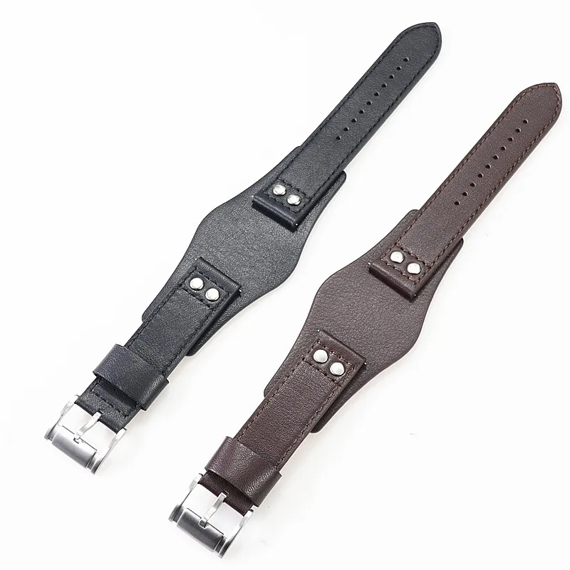Rivet Genuine Leather Watch Strap For Fossil Ch2564ch2565 Ch2891ch3051 Ch2890 22mm Men Black Tray Watchband Wristband Bracelet