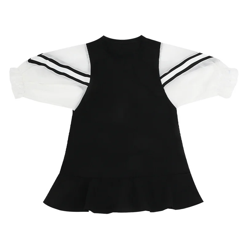

Girls in summer dress Western style Korean style popular loose breathing chiffon trendy fan kids wear parent-child