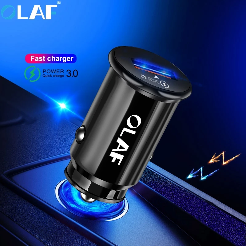 Автомобильное зарядное устройство Olaf Mini USB 3 0 A Быстрая зарядка автомобильное для