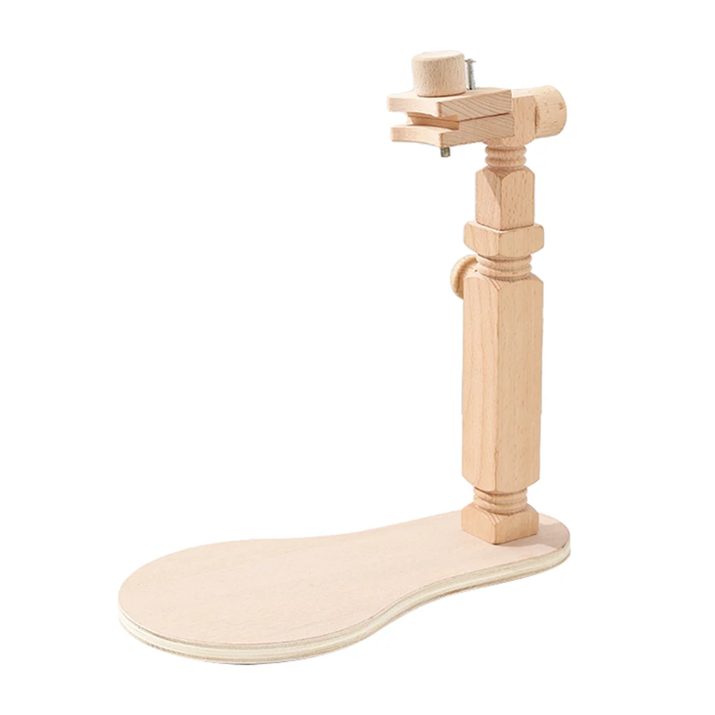 Max Dia-Aro de bordado de 40cm, marco de punto de cruz con rotaci&oacute;n de 360 grados, soporte de vuelta de bordado de madera ajustable, aro de punto de cruz artesanal-1