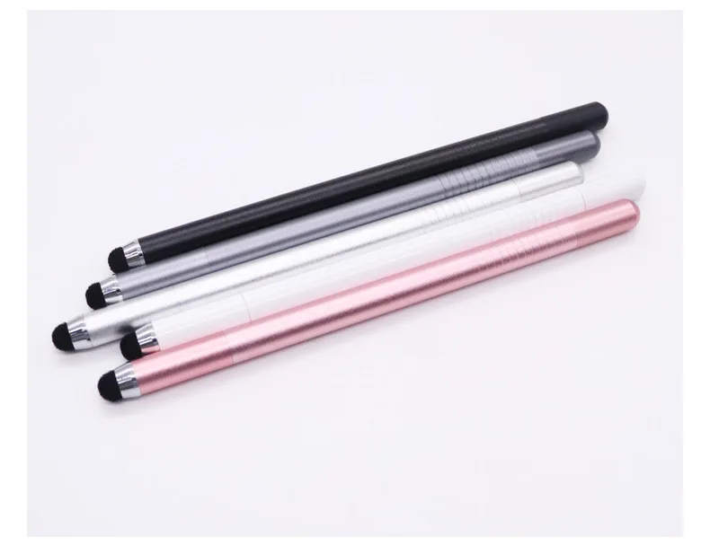 

100pcs 3 in1 Replaceable Disc Capacitance Cloth Head Stylus Writing Ballpoint Pen Multifunction Touch Screen Mobile Phone Pens