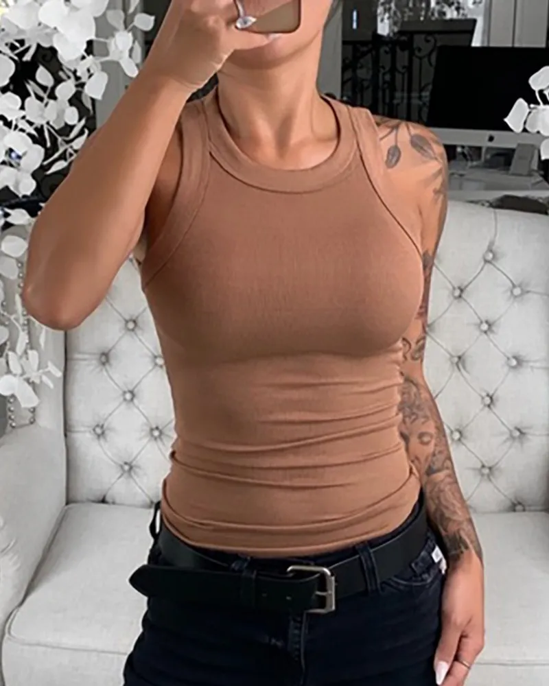 Майка женская с камуфляжным принтом лето 2020 WDC4547 | Женская одежда