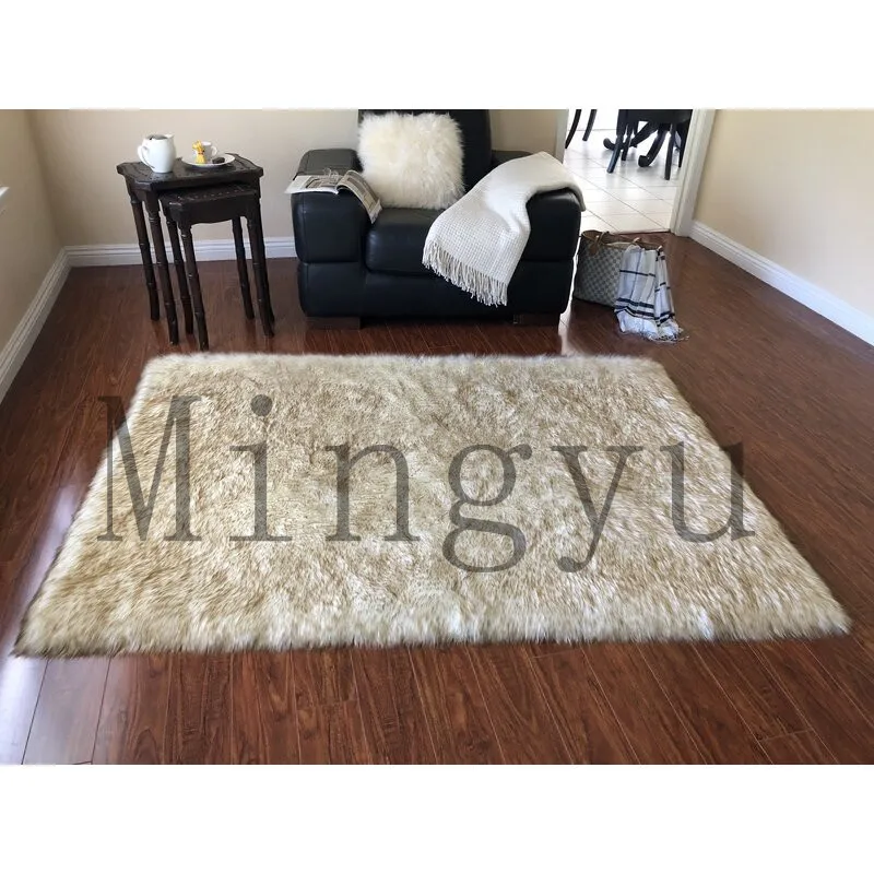 

Australian Wool Carpets For Living Room Modern Home Decor Bedroom Fur Carpet Cloakroom Mat Bed Blanket Thick Study white Rugs