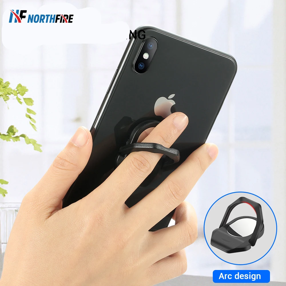 Universal Ring Phone Holder For iPhone 11 Pro 7 8 XR X Desk Stand Finger Redmi Note Desktop | Мобильные телефоны и