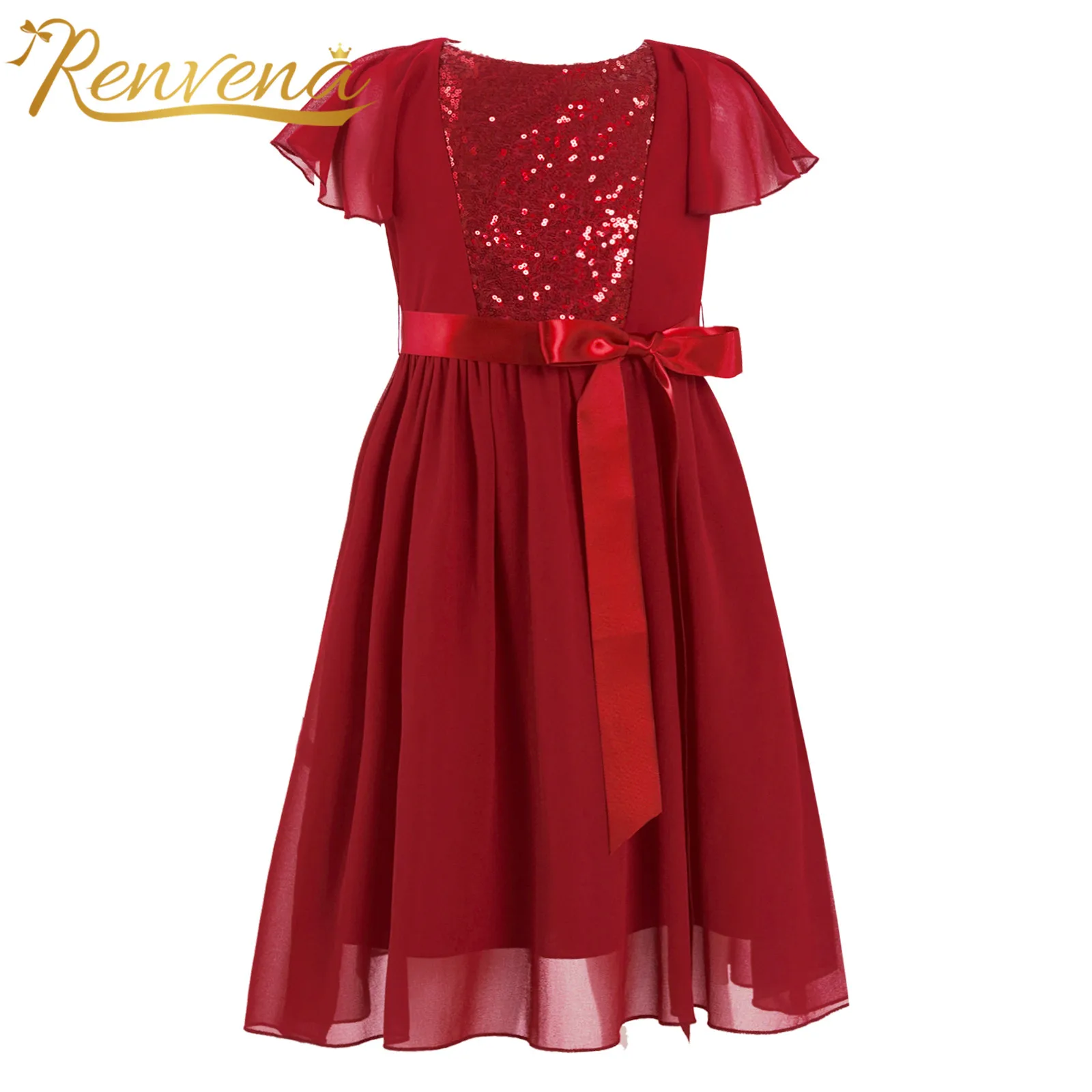 

Children Party Dress Kids Dresses for Girls Princess Sequins Flower Girl Dresses for Wedding Pageant Evening Formal Clothes