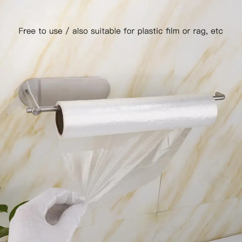 

Kitchen Tissue Roll Paper Accessory Wall Mount Toilet Paper Holder Stainless Steel Bathroom Accessories Tissue Towel Rack Holder
