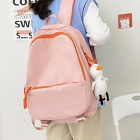 est solid color new girls schoolbag kawaii female book school bag women waterproof nylon mochila mujer bolsa casual backpack