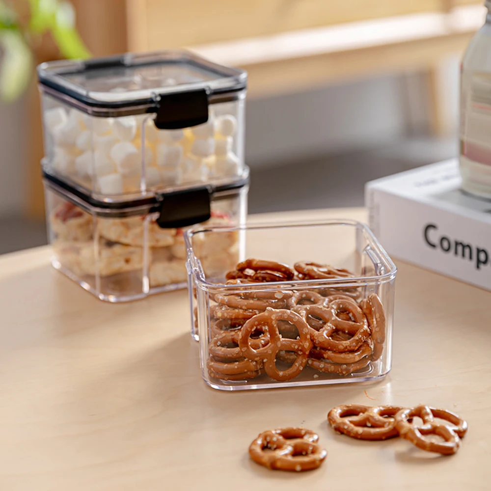 Контейнер для хранения еды акриловый ящик кухни многозернистая банка прозрачные
