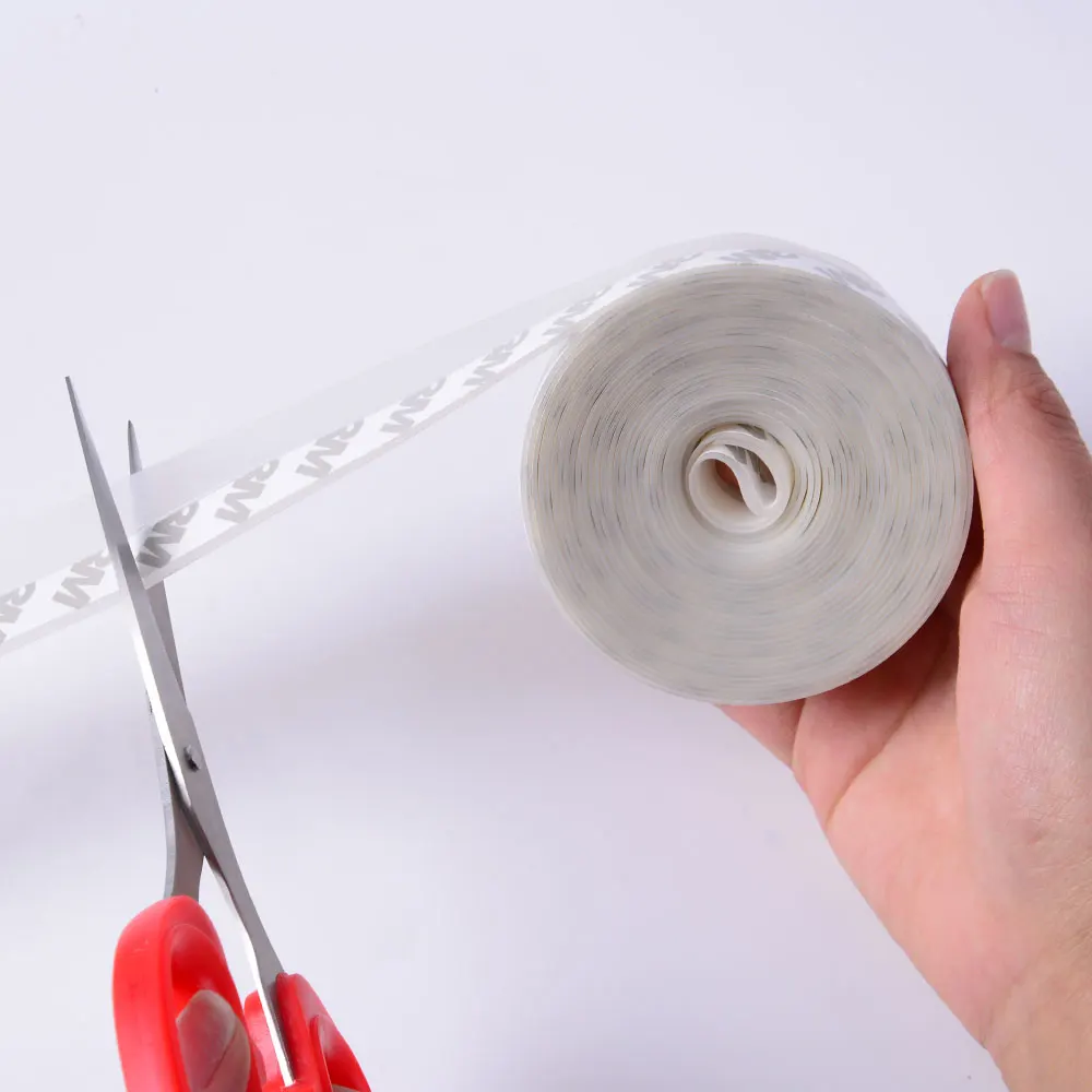 Силиконовая лента для уплотнения дверей и окон звукоизоляционная самоклеящаяся