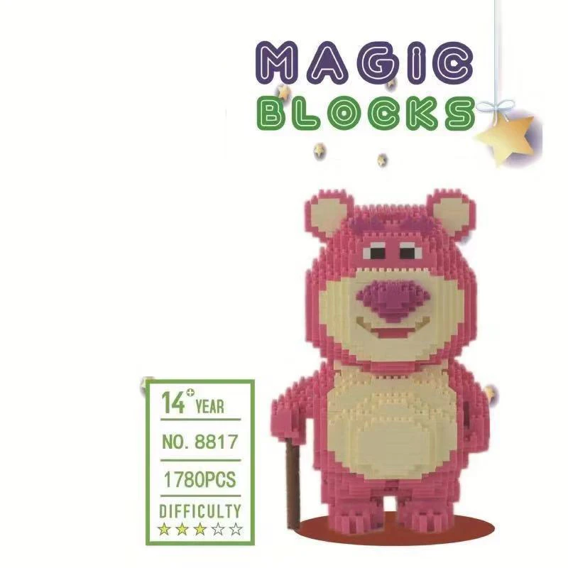 Конструктор Funland с изображением героев мультфильмов Америка клубника медведь