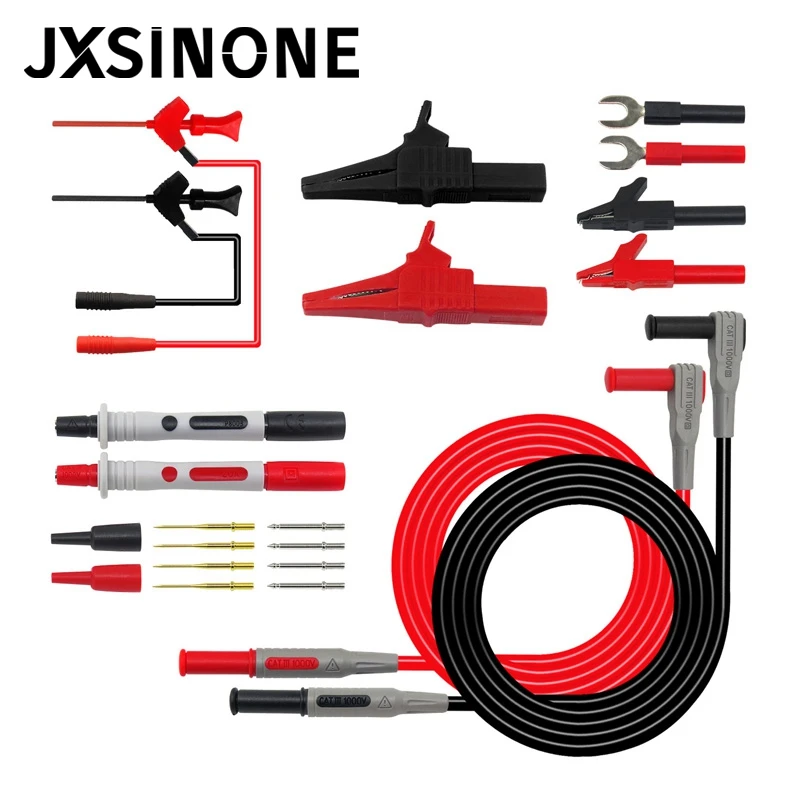 Мультиметр JXSINONE P1300 сменный щуп зонды испытательный крючок и тестовый комплект 4