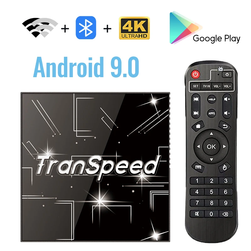 Tr66 Android 9,0 ТВ приставка 3D 4K 2,4G& 5,8G Wifi Bluetooth 4G 64G Google Voice assistantмедиаплеер Бесплатные приложения очень быстрая верхняя коробка