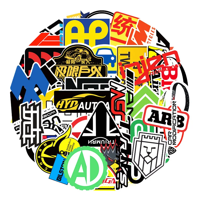 50 шт. изменение гоночный автомобиль Экстремальные виды спорта аниме