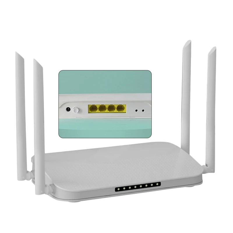 

Wi-Fi 6 роутер 1800 Мбит/с 4-ядерный беспроводной гигабитный порт домашний через стену King Full House мощный Wi-Fi роутер