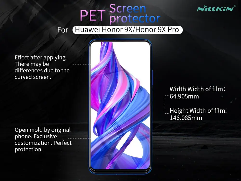 

2 pcs/lot Huawei Honor 9x Pro / Honor 9x Screen Protector NILLKIN Anti-fingerprint Super Clear Matte Anti-glare Protective Film