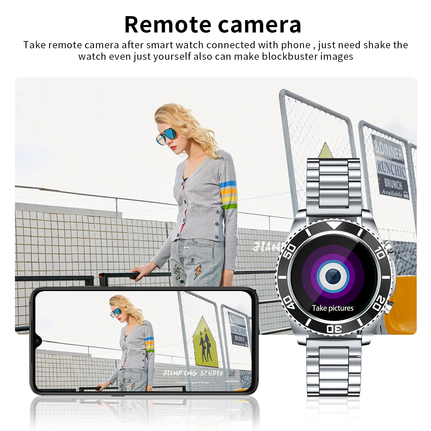 2021 new luxury stainless steel watch men smart watch men business watch for rolex bluetooth call watches for android ios huawei free global shipping