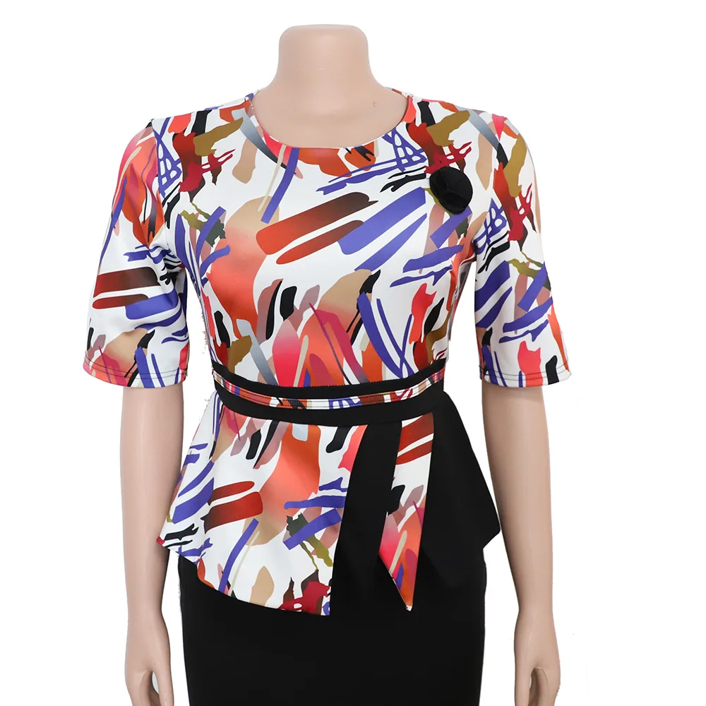 

African Dresses For Women African Clothes Africa Dress Print Dashiki Ladies Clothing Ankara Plus Size Africa Women Dress