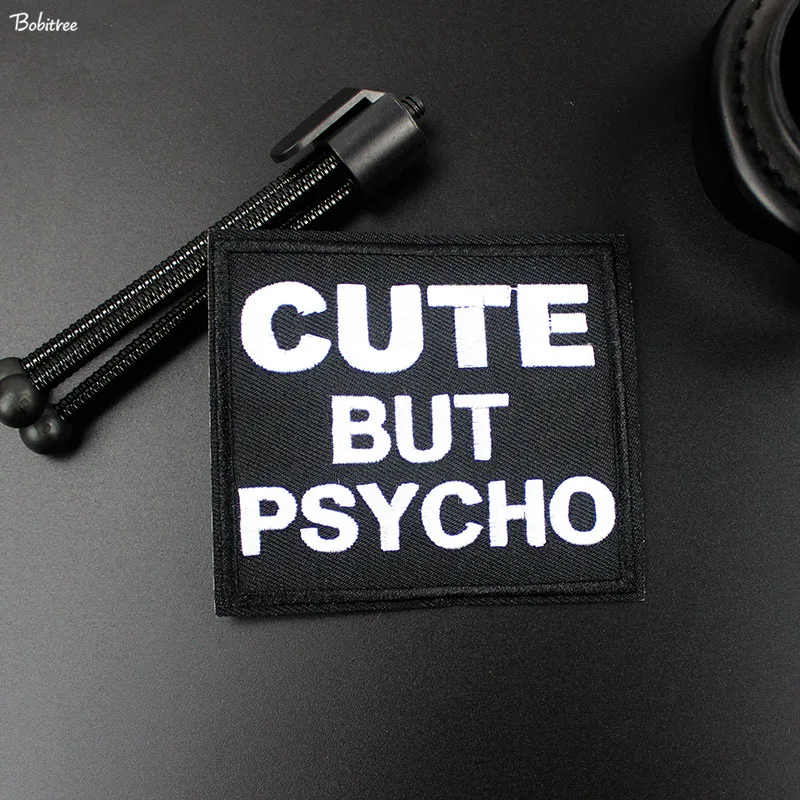 Милые железные нашивки с черными буквами для одежды креативный значок в полоску