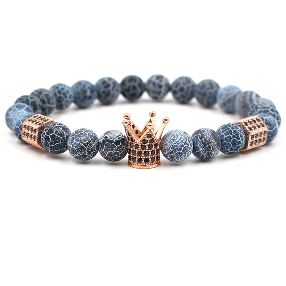 Популярные модели браслетов из натурального камня с микро цирконием для женщин и