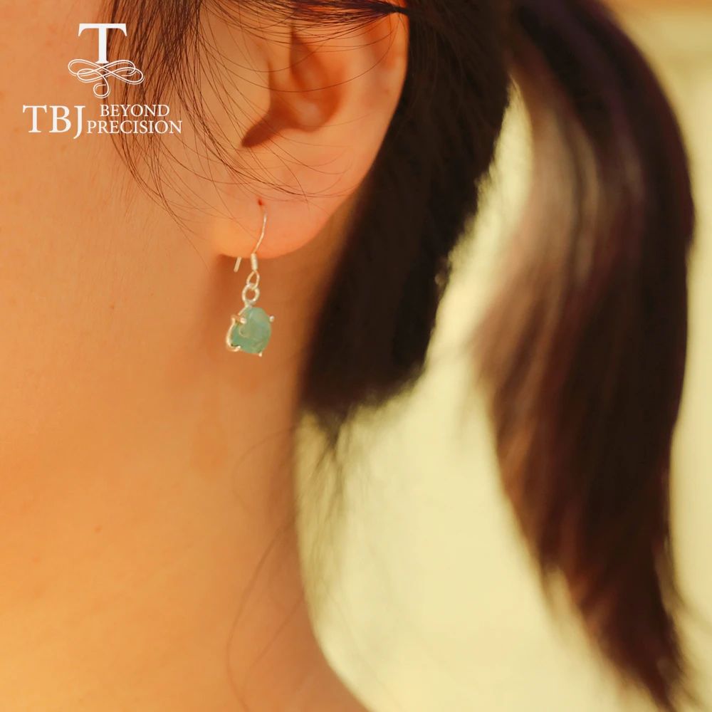 Новинка 2020 серьги ручной работы из апатита с крючком серебряные ювелирные