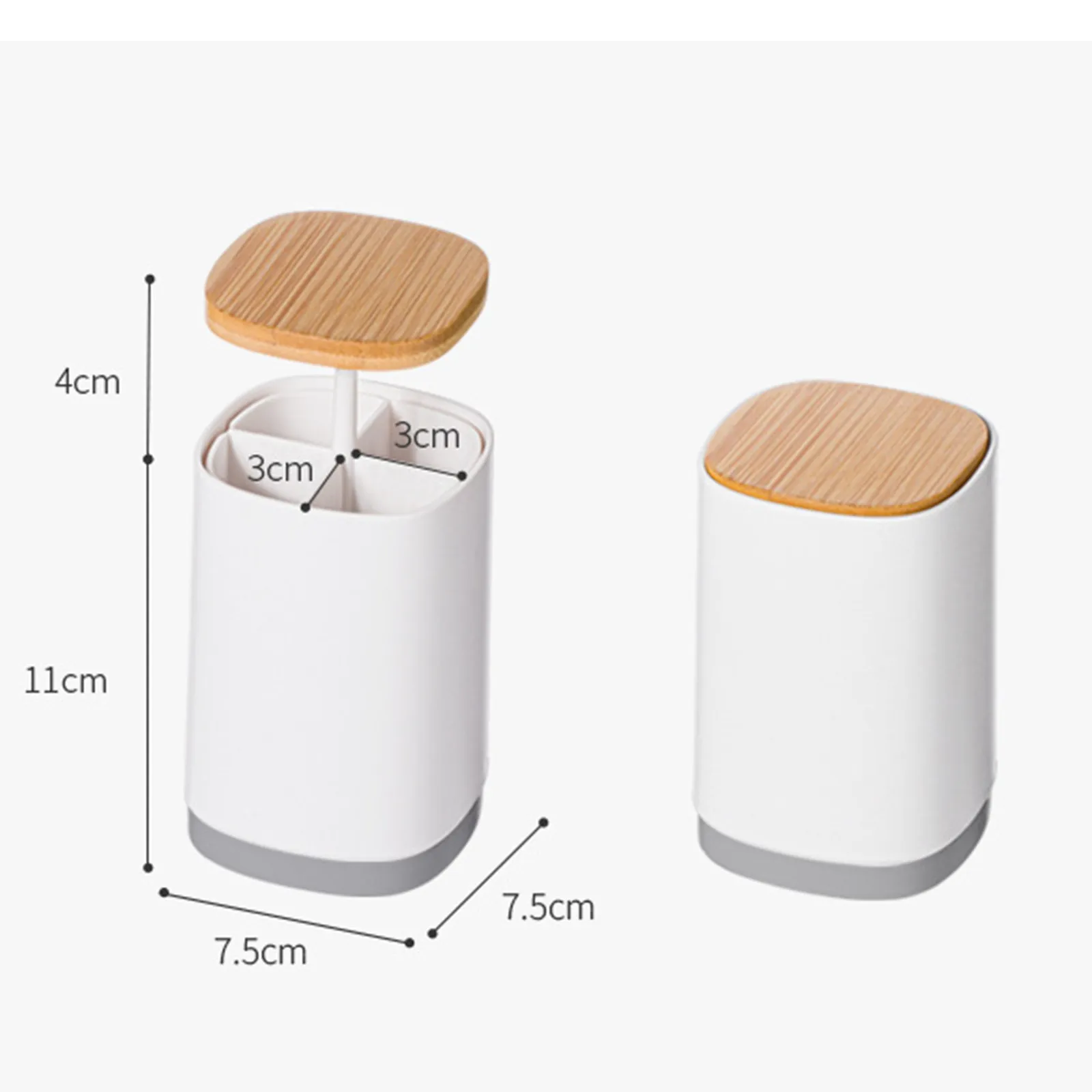 Творческий из четырех частей нажимного типа портативная зубочистка коробка с