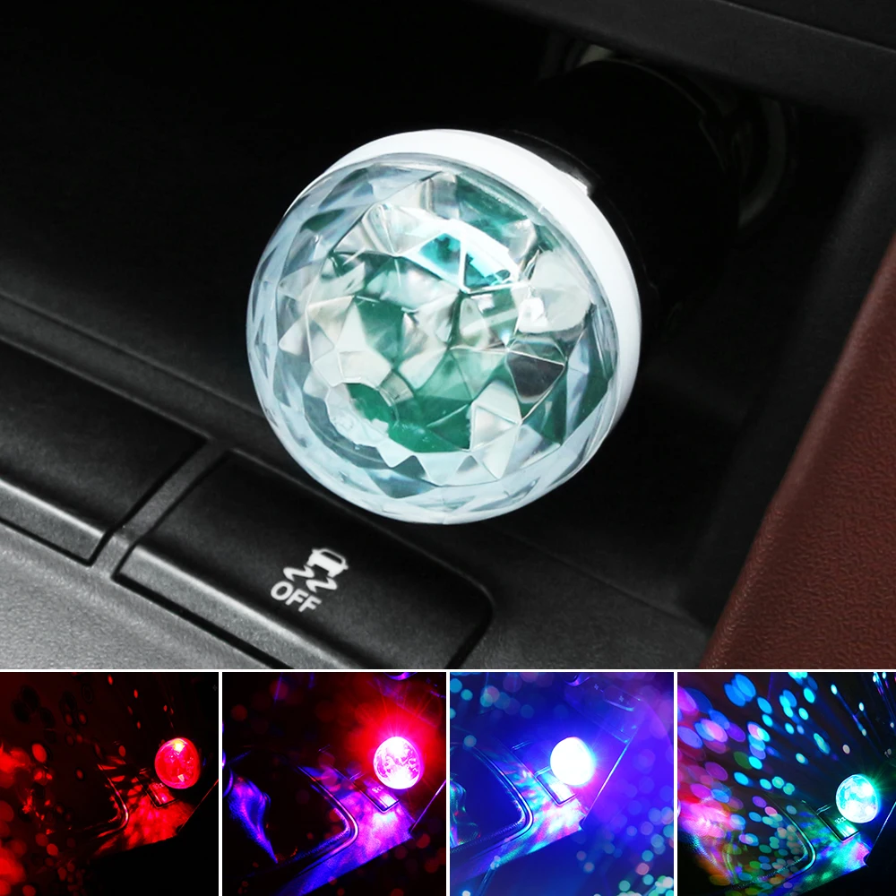 Светодиодная Автомобильная атмосферная лампа с USB RGB декоративная для JEEP Grand Cherokee