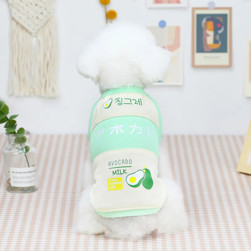 

Pet clothing custom dog clothing pet clothing spring and summer new 21 fruit T-shirt clothing