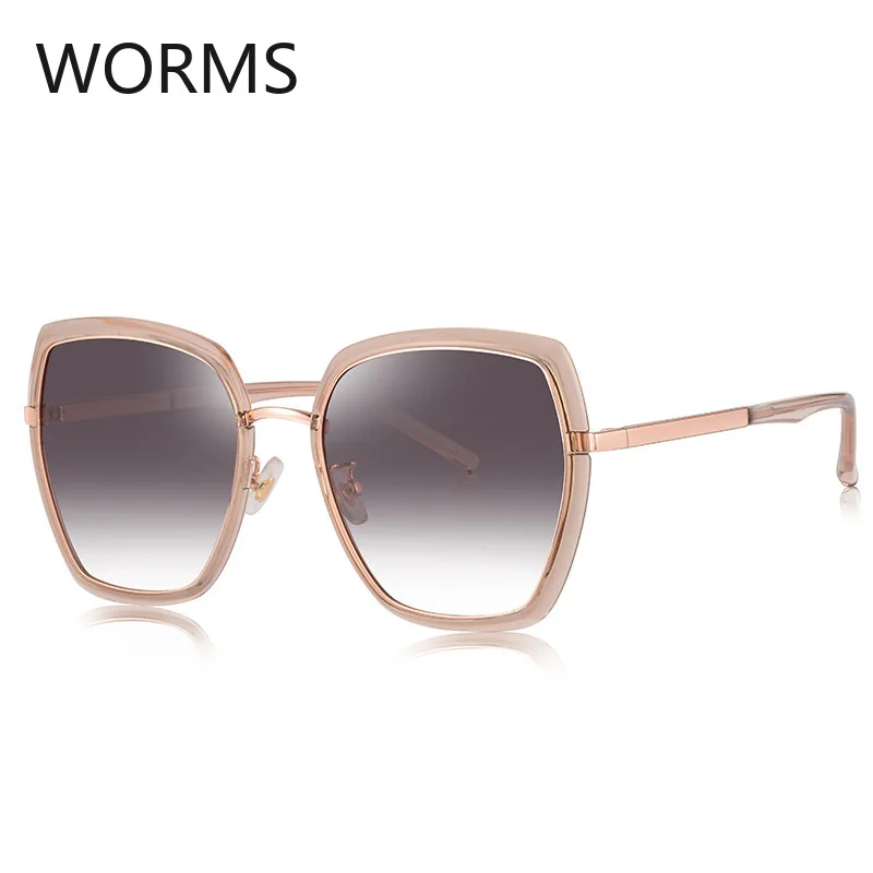 

Stainless steel polygonal Polarized Sunglasses Fashion tr irregular pattern wrapped Sunglasses sunglasses