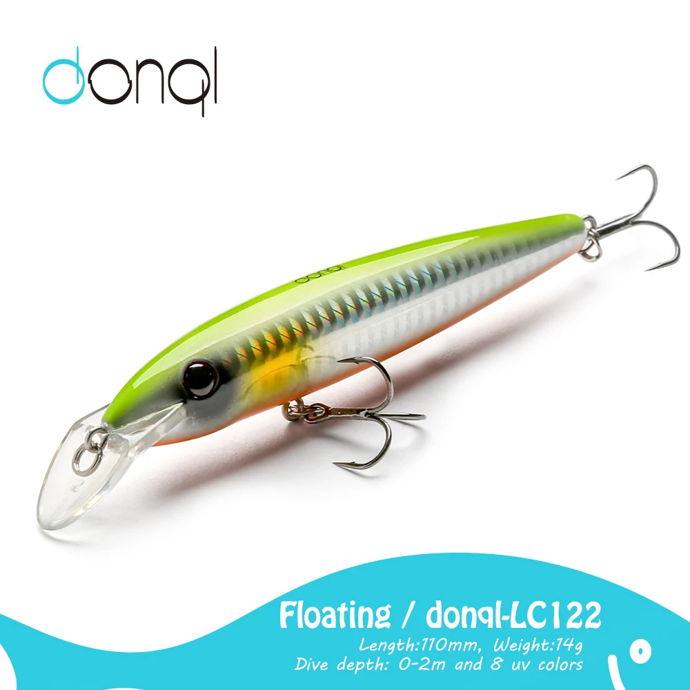 

Приманка DONQL для рыбной ловли в виде гольяна, 110 мм, 14 г