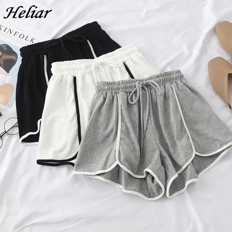 Женские спортивные шорты HELIAR с широкими штанинами и эластичной резинкой на талии